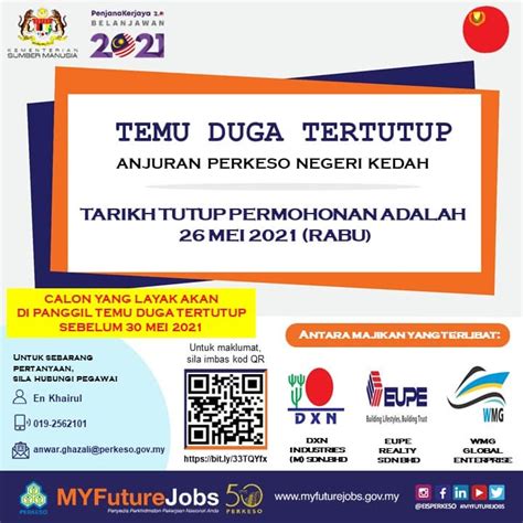 Iklan Temuduga Tertutup Anjuran Perkeso Kedah Jobs Hub