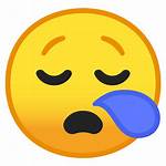 Emoji Face Icon Sleepy Transparent Derp Google