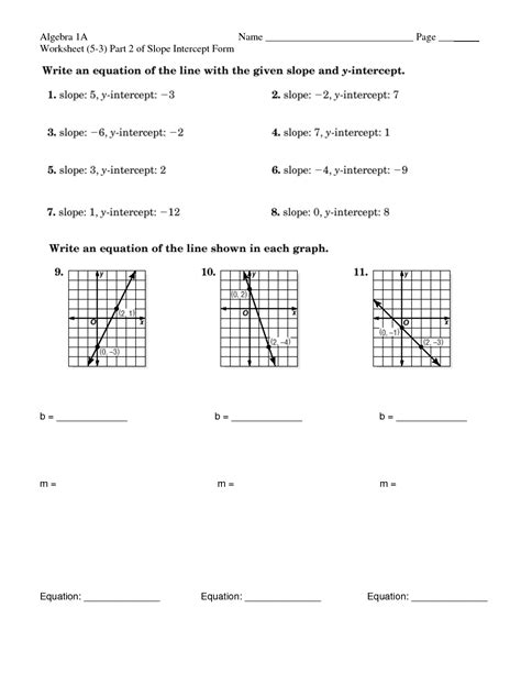 Find Slope With Two Points Worksheet