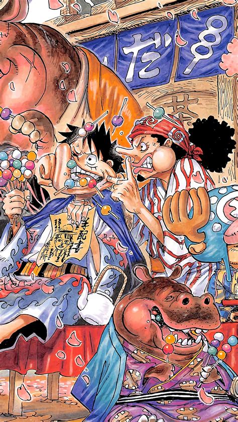 Download One Piece Manga Crew At Sea Wallpaper