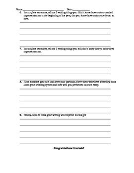 Reflection papers should have an academic tone, yet be personal and subjective. Writing Portfolio Self-Reflection (Essay) by The Handy Helper | TpT