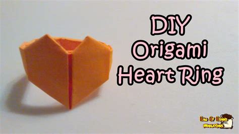 Diy Origami Heart Ring Youtube