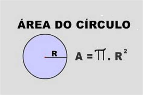 A = π r 2. Como calcular a area de um circulo