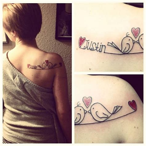 Create tattoo name dps for whatsapp and facebook. Love Birds Tattoo. Husband tattoo. Name tattoo. | Tattoo ...