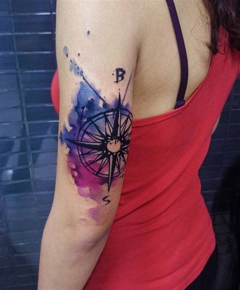 100 Awesome Compass Tattoo Designs Art And Design Compass Tattoo