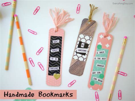 Diy Handmade Bookmarks Tatertots And Jello