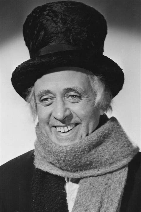Alastair Sim Smiling Portrait A Christmas Carol In Top Hat Large Poster