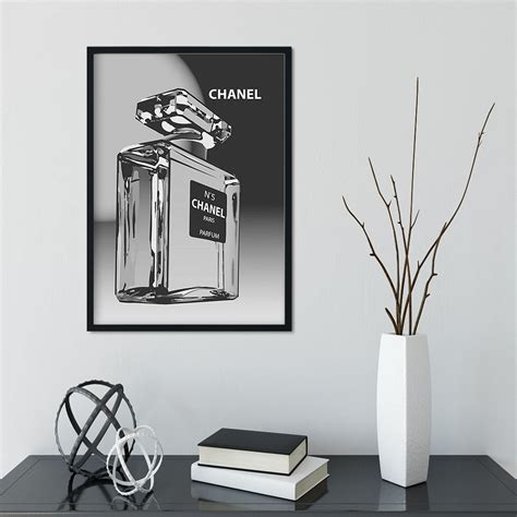 Chanel No 5 In Black And White I By Coco Chanel Vintage Poster