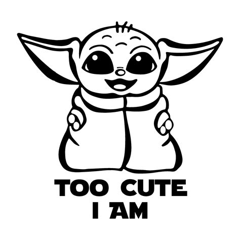 Baby Yoda SVG Bundle | Etsy