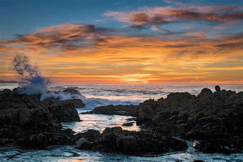 Sunset Over The Pacific Ocean Wallpapers Monterey Bay Aquarium