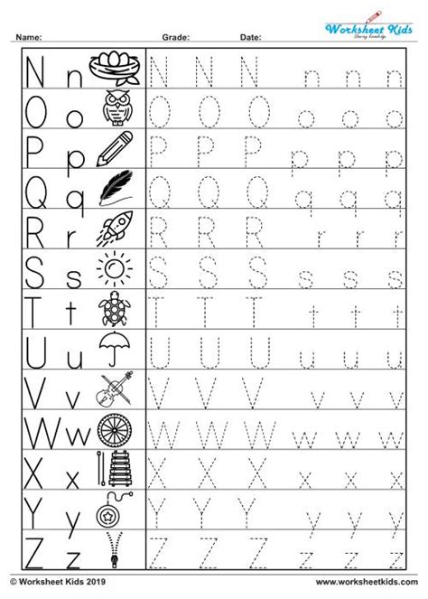 Free Uppercase And Lowercase Letter Tracing Worksheets Printable