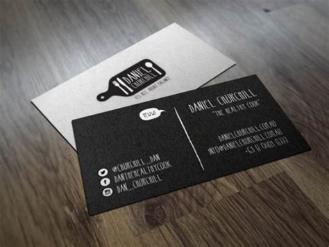 Premium cards printed on a variety of high quality paper types. 30 Examples Creative Chef Business Card for Inspiration - Smashfreakz