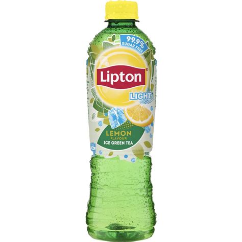 Lipton Ice Tea Sugar Free Green Tea Lemon Iced Tea Bottle 500ml