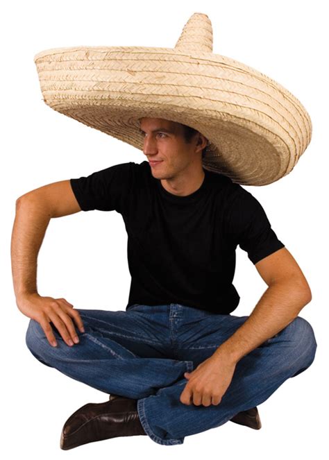 Xxl Mexican Very Large Straw Sombrero Hat