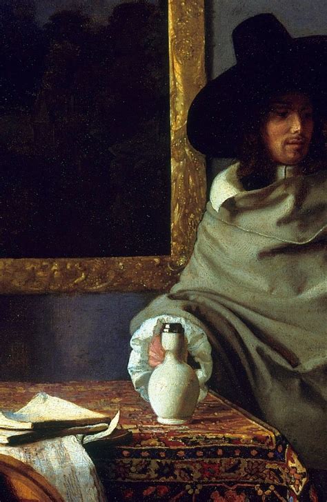 The Glass Of Wine Detail C1661 Johannes Vermeer Vermeer