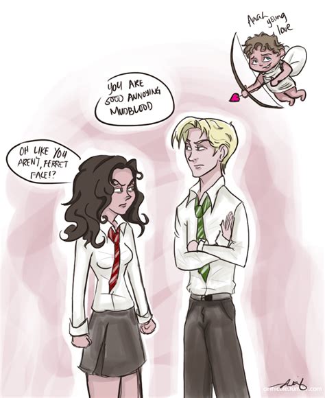Young Love By ~deimlacquer On Deviantart Draco And Hermione Dramione Dramione Harry Potter