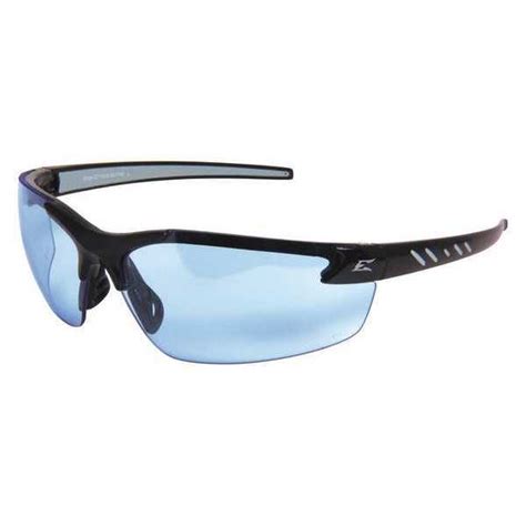 edge eyewear safety glasses wraparound light blue polycarbonate lens scratch resistant dz113
