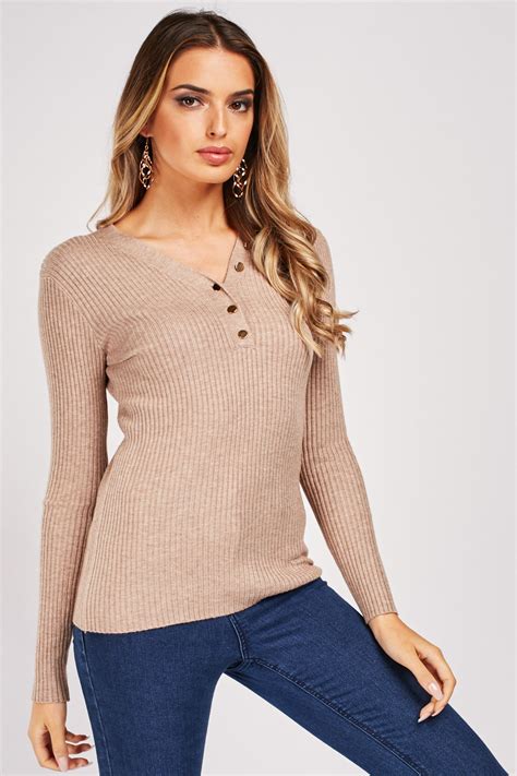 Long Sleeve Ribbed Top Just