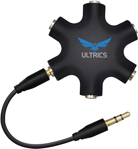 Ultrics Répartiteur Audio 5 Casques 35 Mm Mâle à Femelle Multi