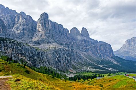 The Great Dolomite Road Stock Photo Image Of Alps Bozen 67389304