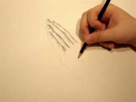 How do you draw hands? how to draw praying hands pose #1 --part 2 - YouTube