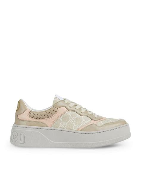 Gucci Canvas Gg Supreme Monogram Sneakers In Natural Lyst Uk