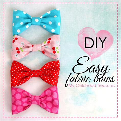 How To Make FABRIC BOWS DIY Fabric Bows Fabric Bow Tutorial Diy Bow