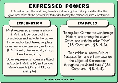 21 Expressed Powers Examples In The Us Constitution 2024