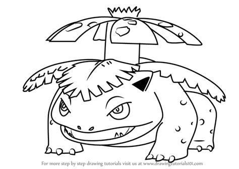 Step by Step How to Draw Venusaur from Pokemon GO