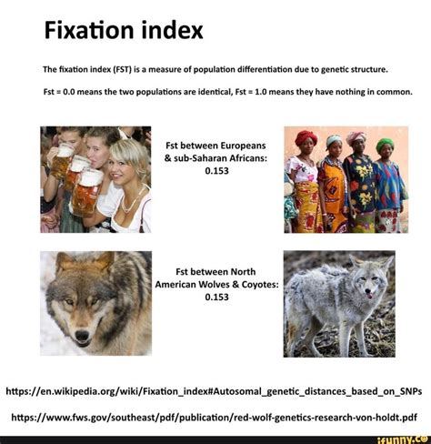 Fixation Index Íhe ﬁxation Index Fst Is A Measure Of Population