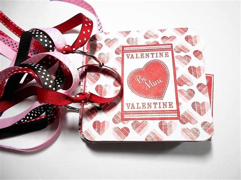 Valentines Mini Scrapbook Album, Valentines Mini Album, Valentines Scrapbook, Valentines Photo ...