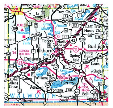 30 homes for sale in walworth, wi. Walworth County Map