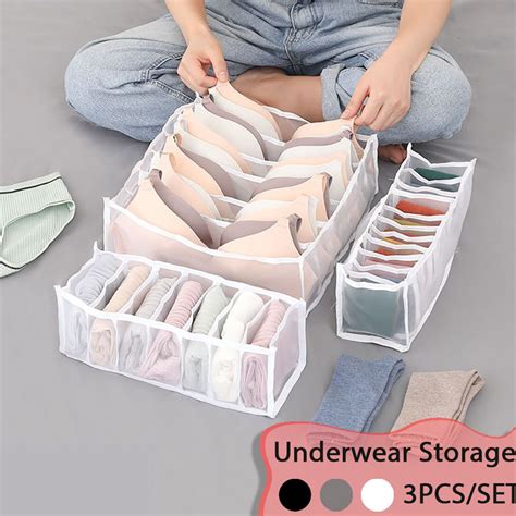 Organizer Accessories Underwear Storage Foldable Box Compartment Box Clothes Organizer Storage