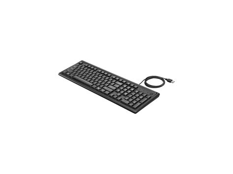 Hp Keyboard 100 2un30aaabl Black Wired Keyboard Neweggca
