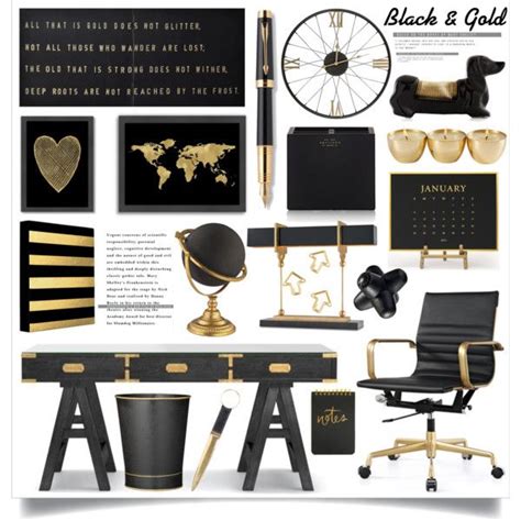 Black And Gold Office Decor Gold Office Decor Work Office