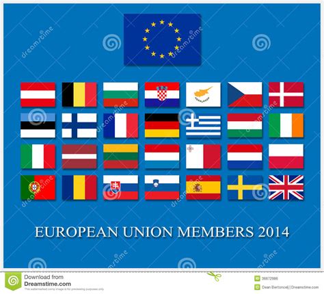 European Union 2014 Stock Illustration Illustration Of Political
