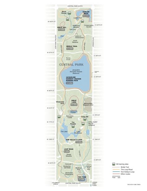 Printable Map Of Central Park New York Printable Maps