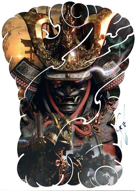 Shogun Samurai Tattoo Ý Tưởng Hình Xăm Japan Tattoo