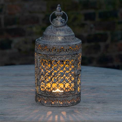 Moroccan Style Lattice Candle Lantern By The Flower Studio