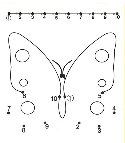 16 Best Images Of Butterfly Dot To Dot Free Printable Preschool