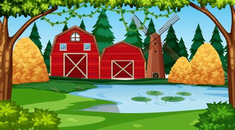 Farm Pond Illustrations Royalty Free Vector Graphics And Clip Art Istock