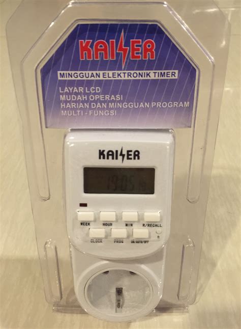 Colokan Stop Kontak Timer Listrik Digital Kaiser Otomatis ...