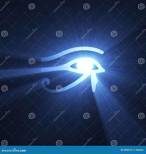 Eye Of Horus Egyptian Symbol Light Flare Stock Image Image 3550131