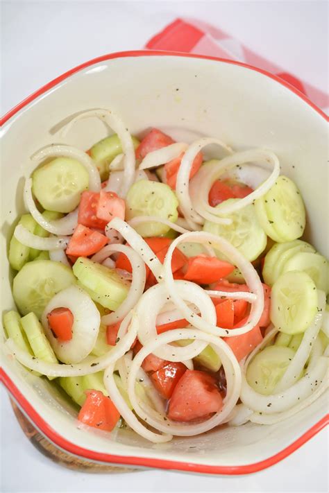 Marinated Cucumbers Onions And Tomatoes Sweet Peas Kitchen