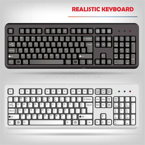 Realistic Computer Keyboard Vector Stock Vector Illustration Of