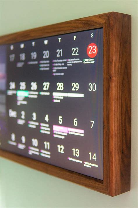 24 Digital Wall Display Smart Screen Wifi Calendar Etsy Smart Home