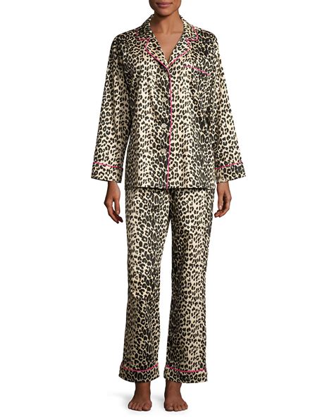 Bedhead Plus Size Leopard Print Sateen Pajamas Neiman Marcus