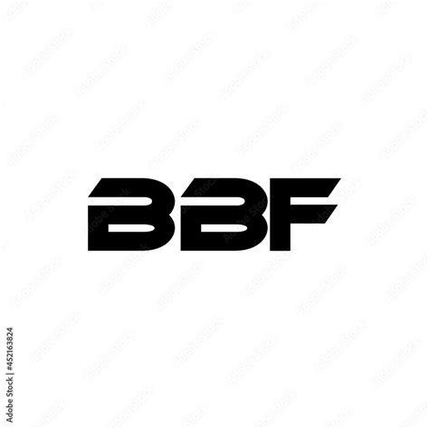 Bbf Letter Logo Design With White Background In Illustrator Vector