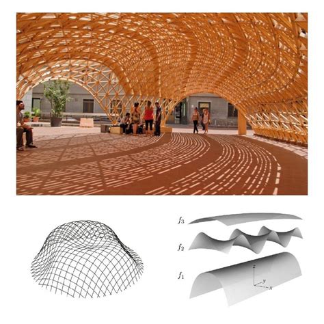 Bend Timber Grid Shells Parametric House
