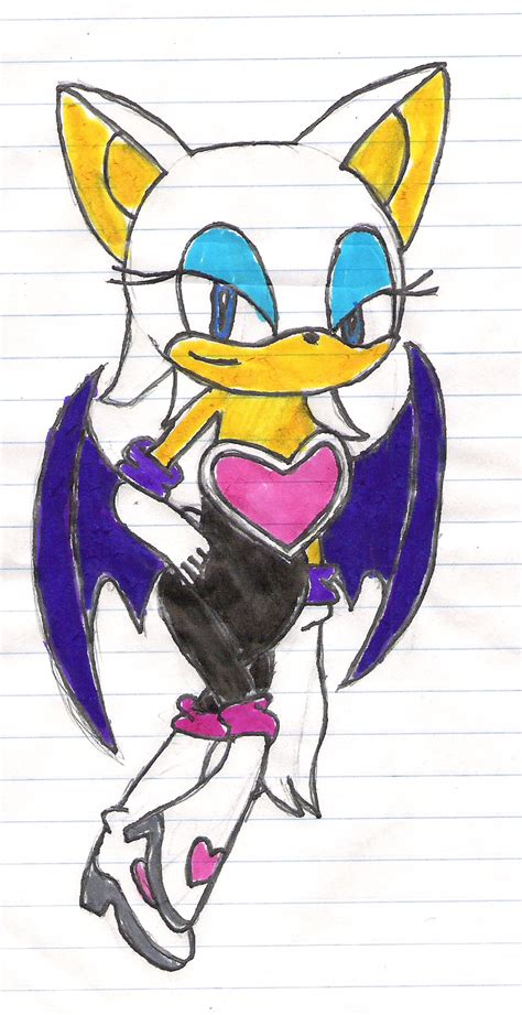 Rouge The Bat Colored By Sonicfan3 On Deviantart
